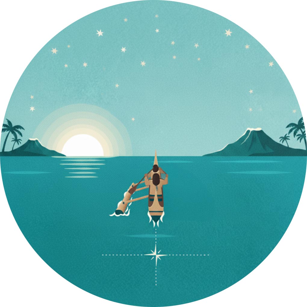 Outrigger Paddling Out